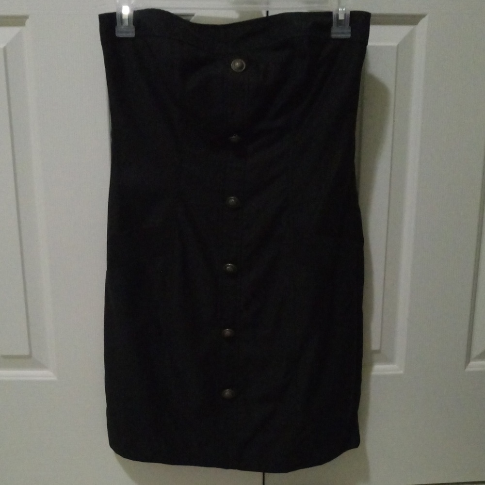 Black Strapless Dress